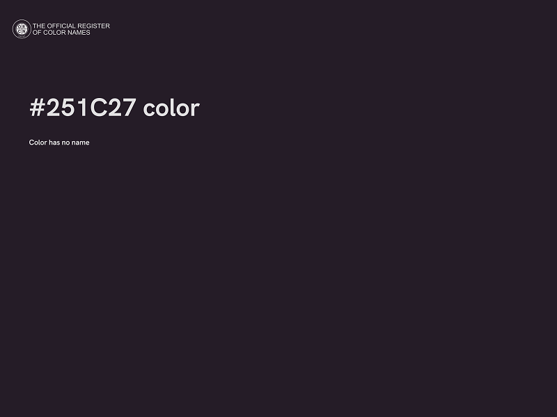 #251C27 color image