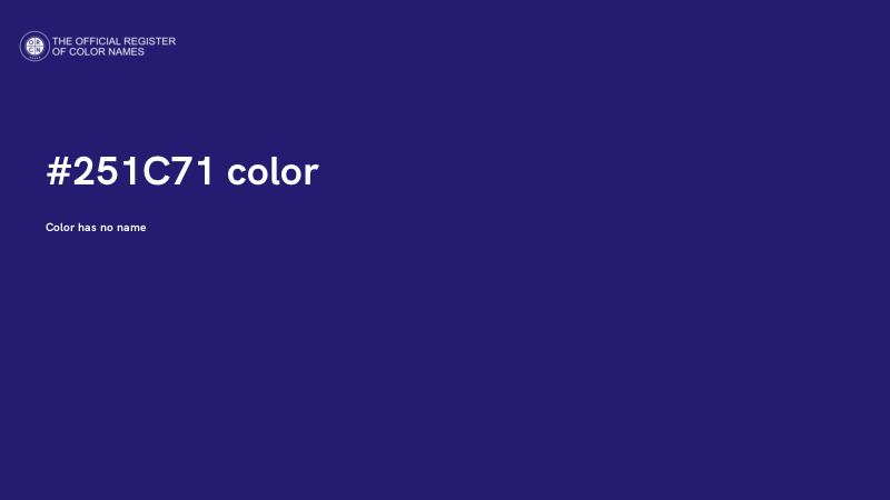 #251C71 color image