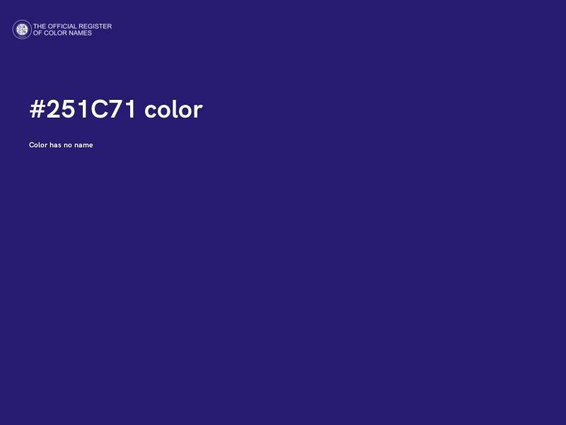 #251C71 color image