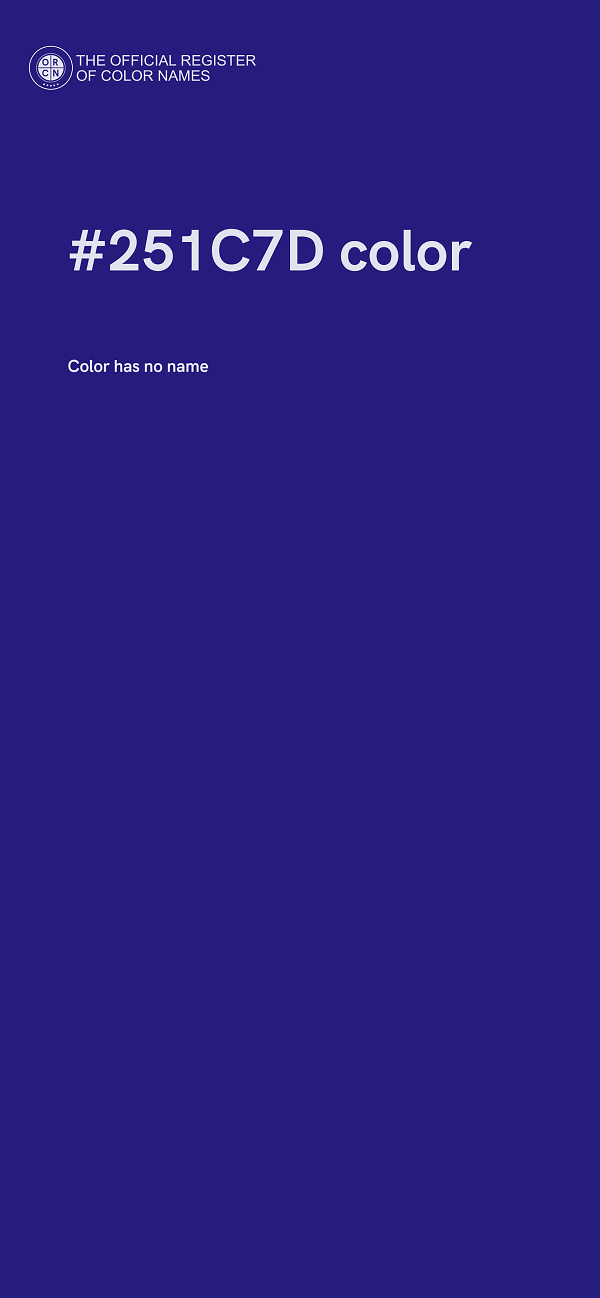#251C7D color image