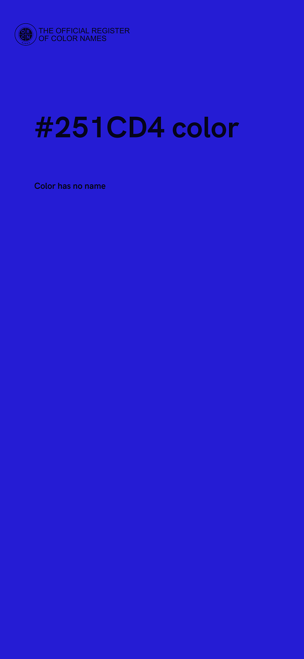 #251CD4 color image