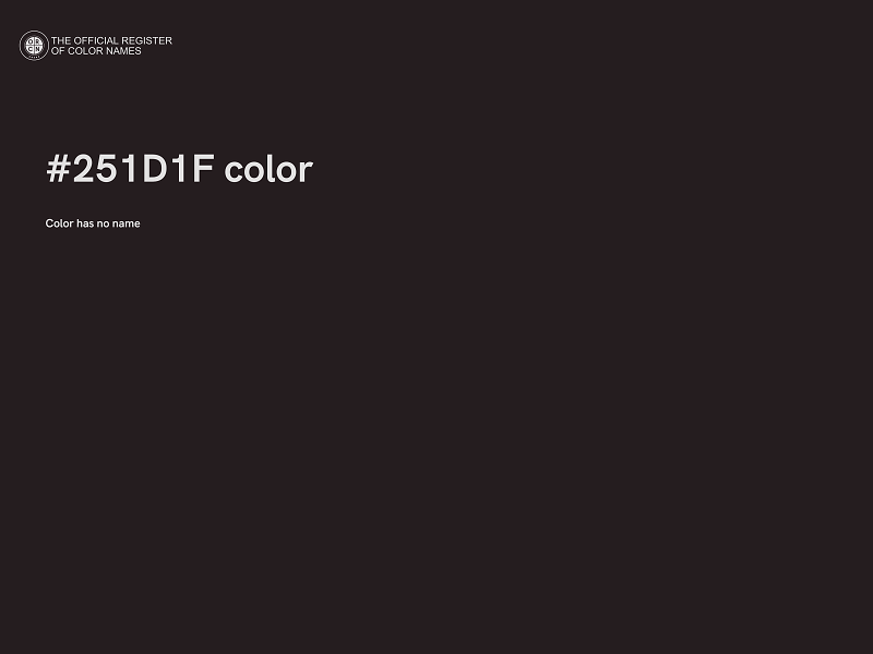 #251D1F color image