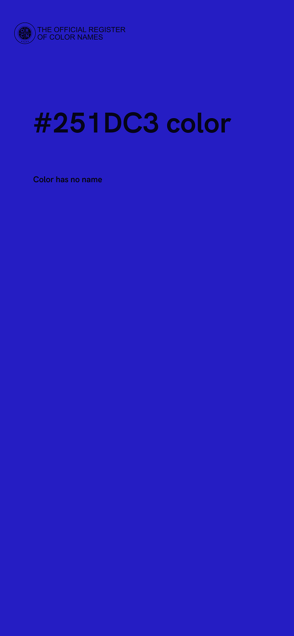 #251DC3 color image