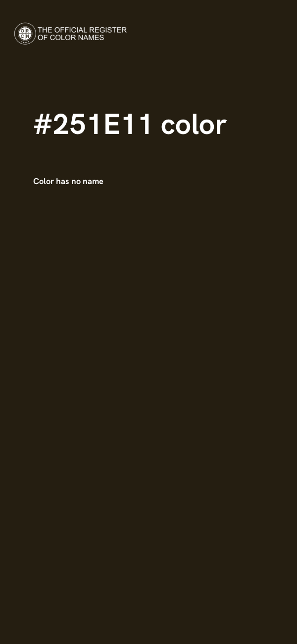 #251E11 color image