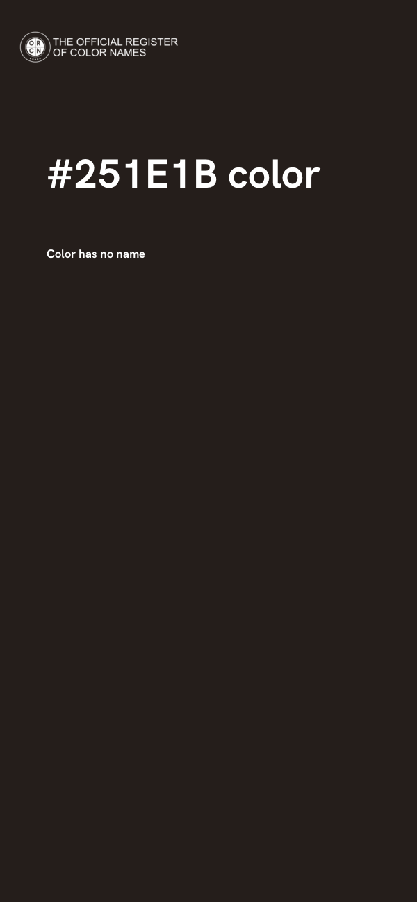 #251E1B color image