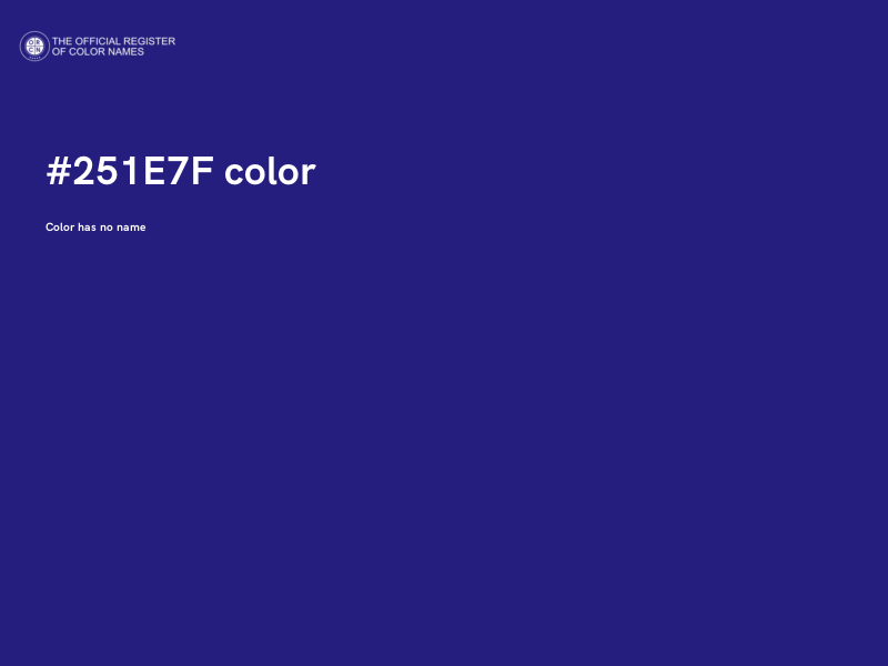 #251E7F color image