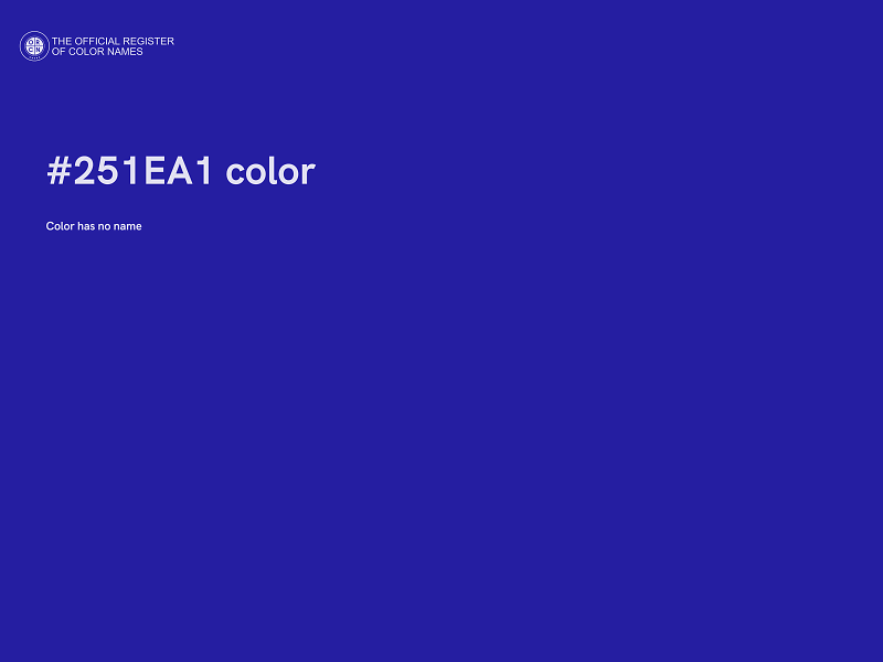 #251EA1 color image