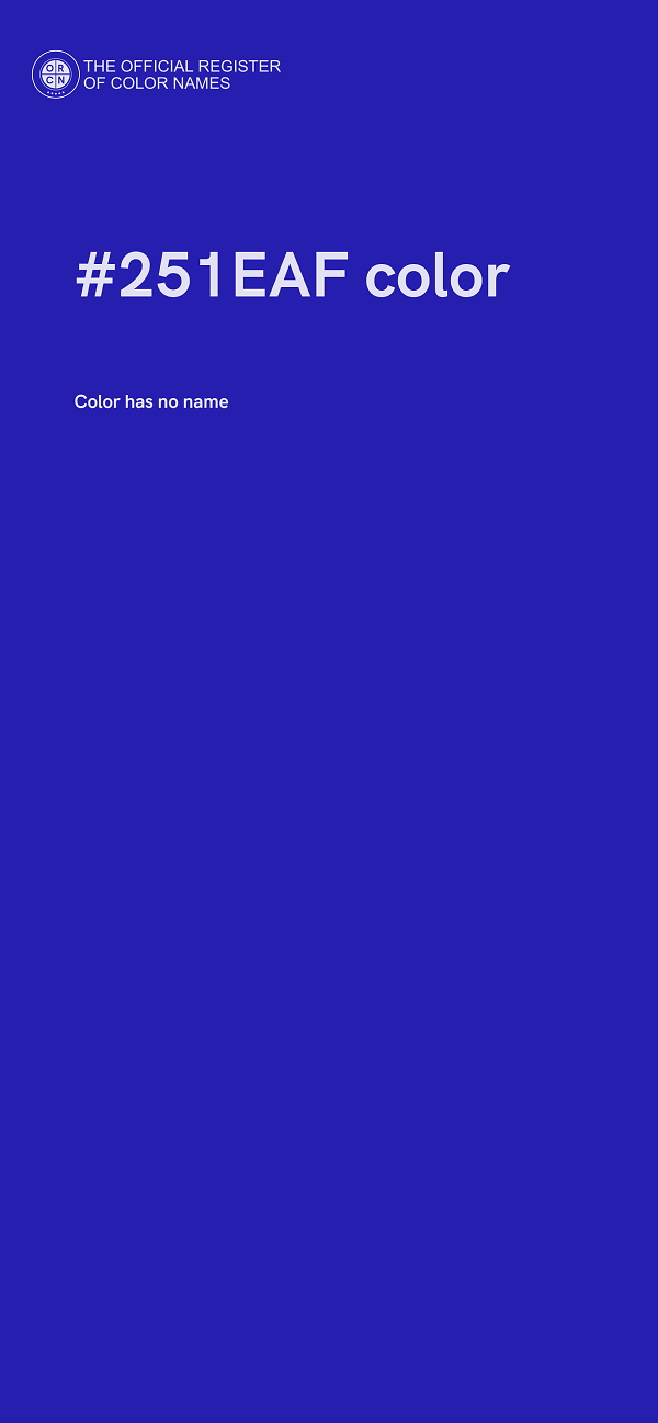 #251EAF color image