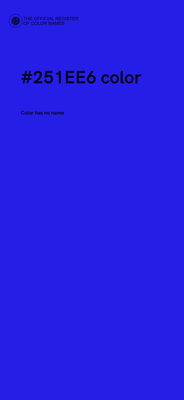 #251EE6 color image