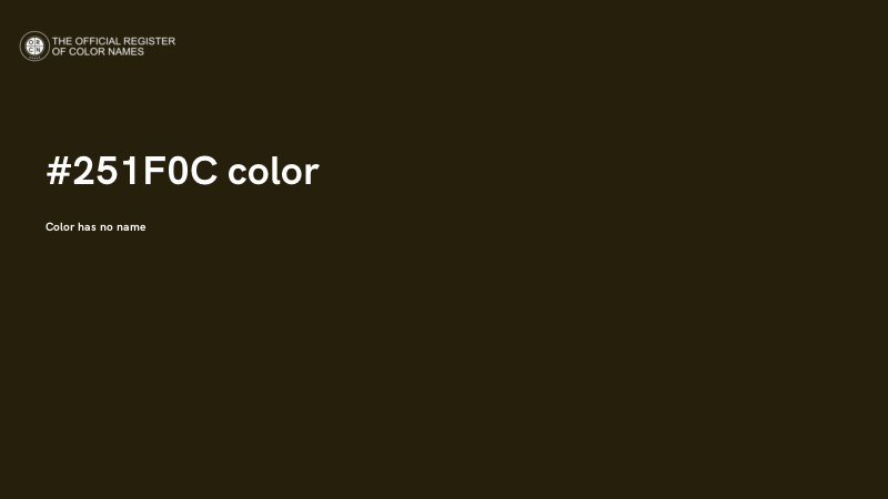 #251F0C color image