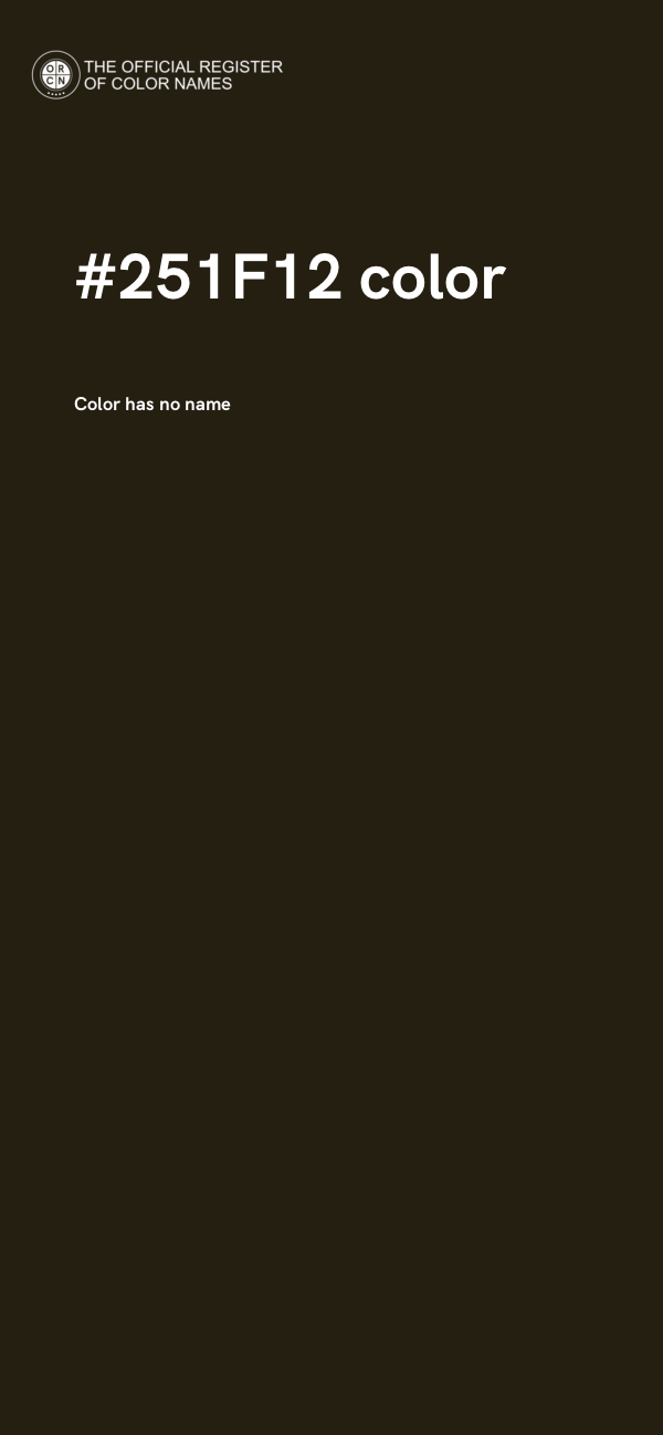 #251F12 color image