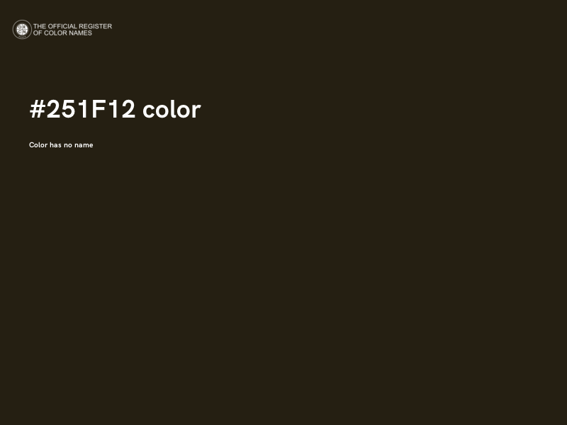 #251F12 color image