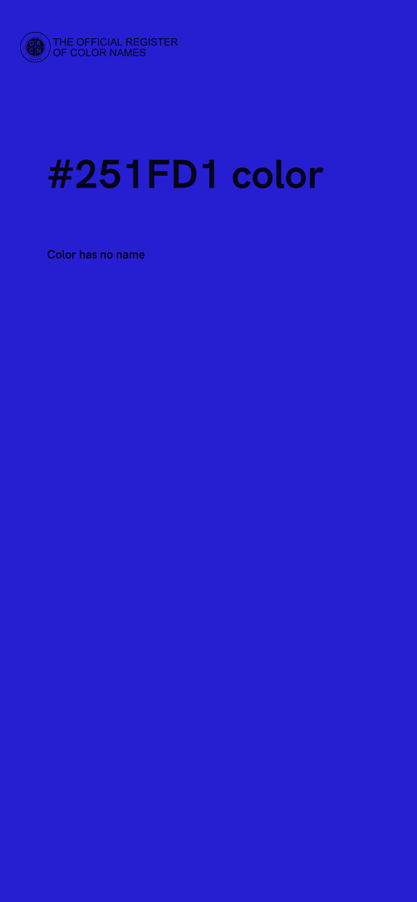 #251FD1 color image