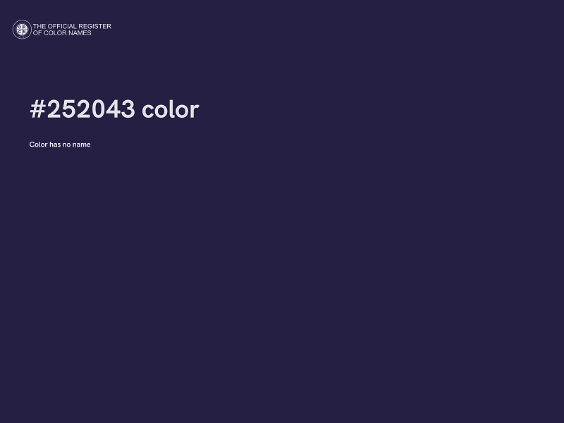 #252043 color image