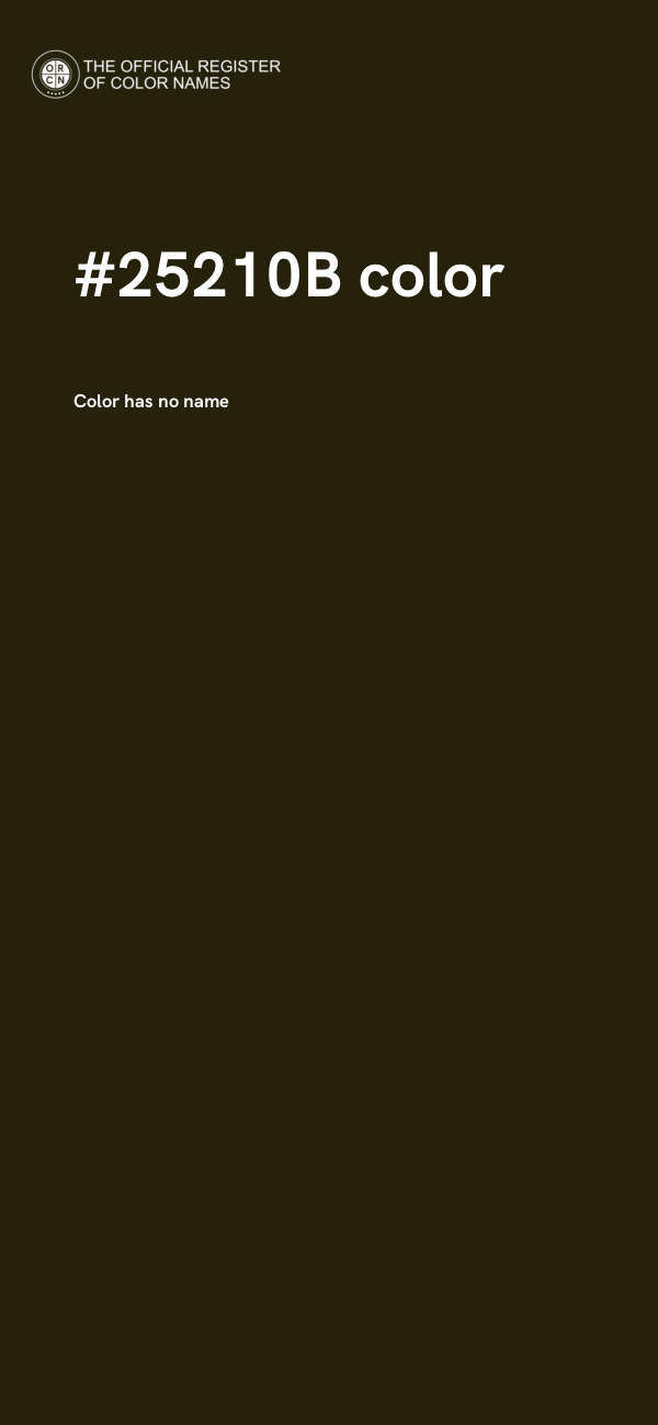 #25210B color image