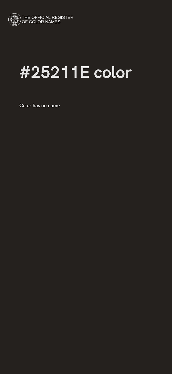 #25211E color image