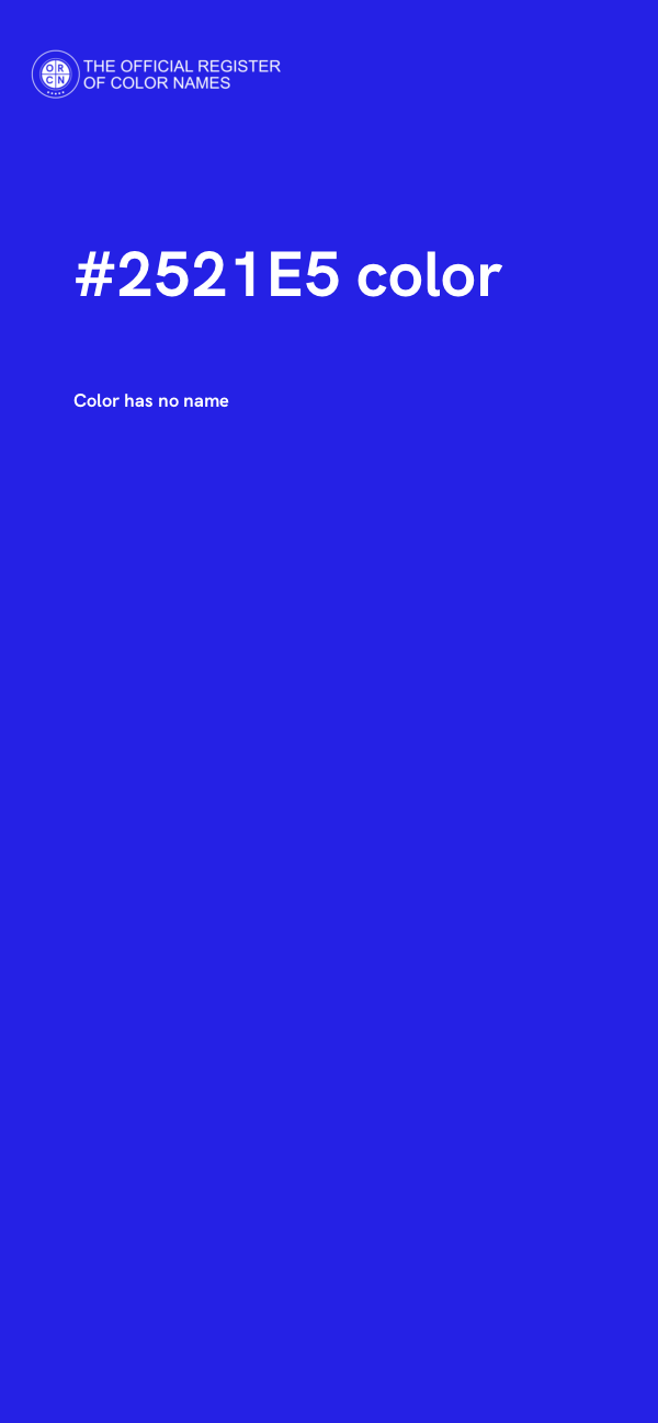 #2521E5 color image