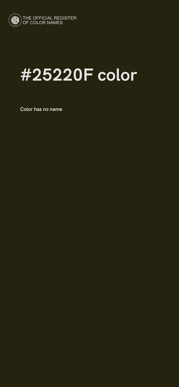 #25220F color image