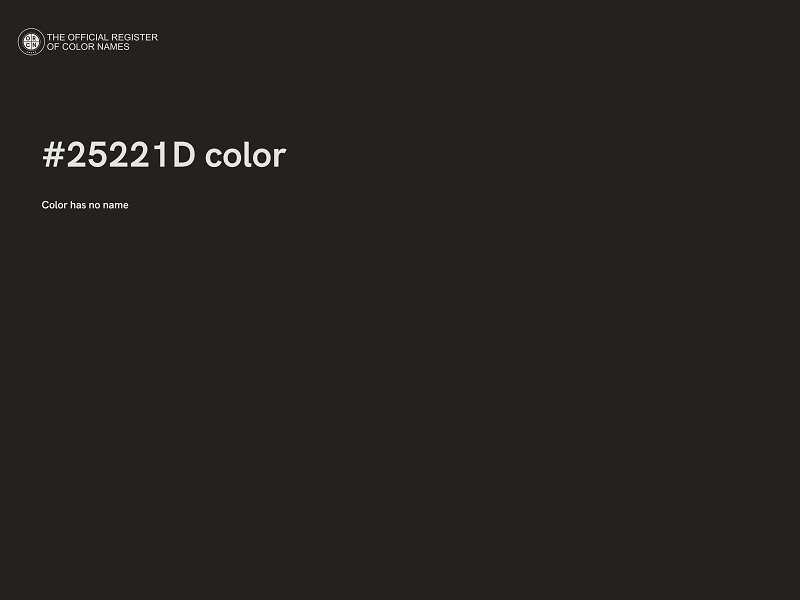 #25221D color image