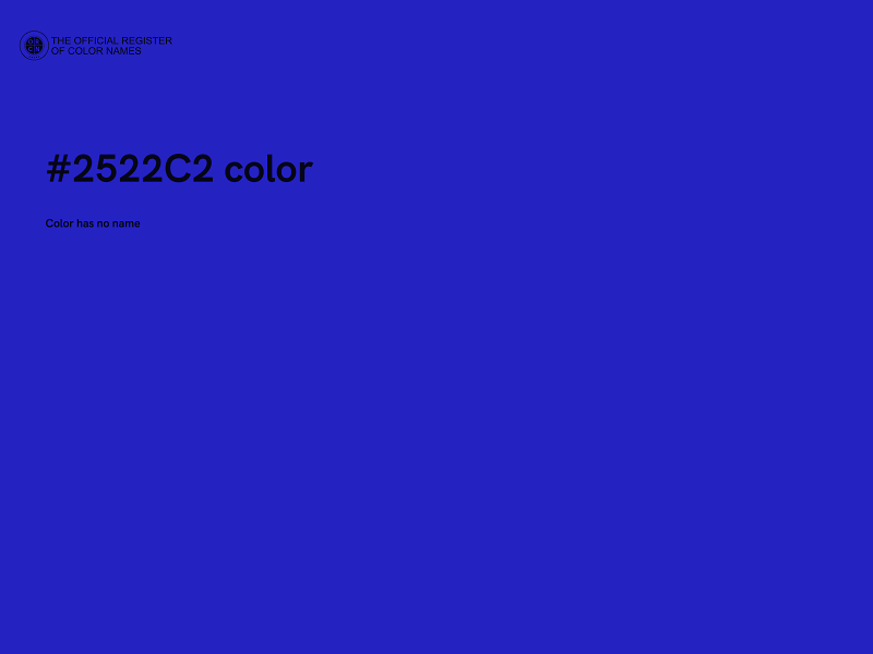 #2522C2 color image