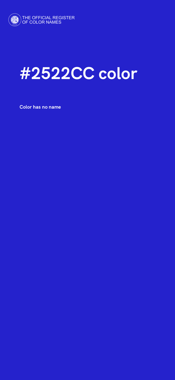 #2522CC color image