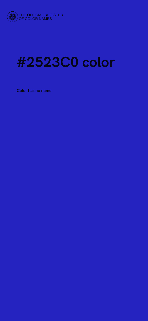 #2523C0 color image