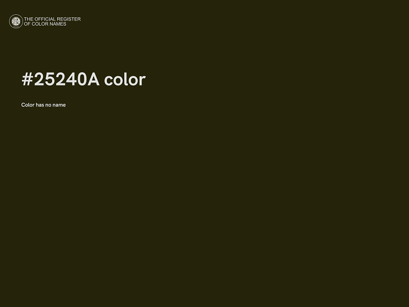 #25240A color image