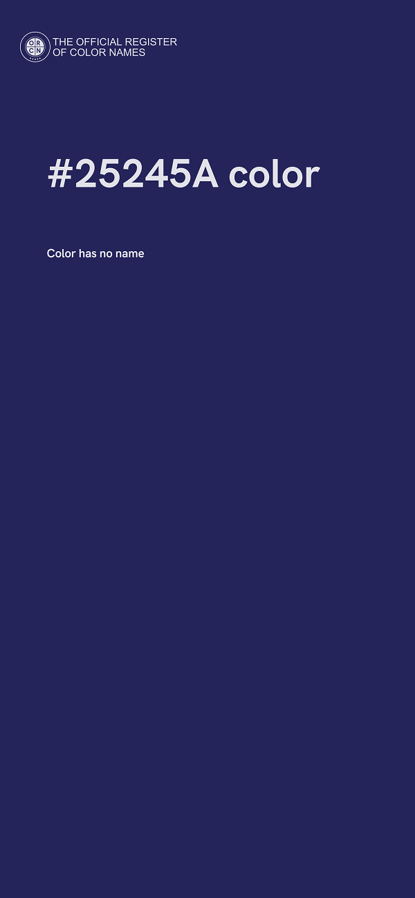 #25245A color image