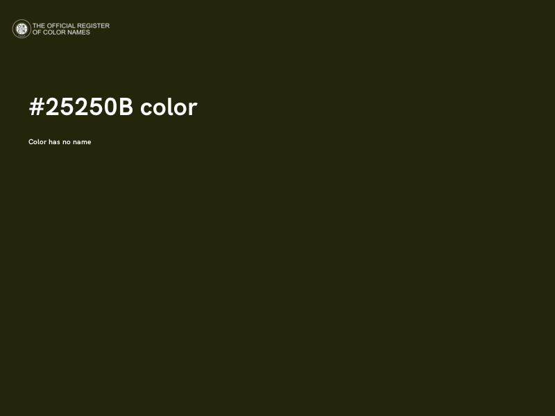 #25250B color image