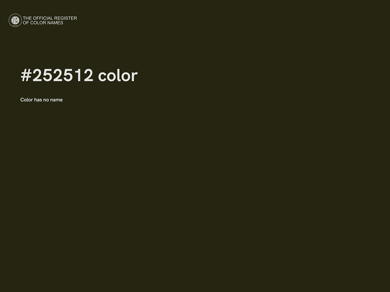 #252512 color image