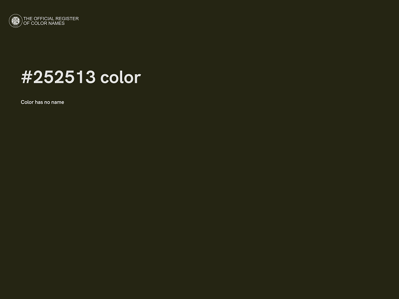 #252513 color image