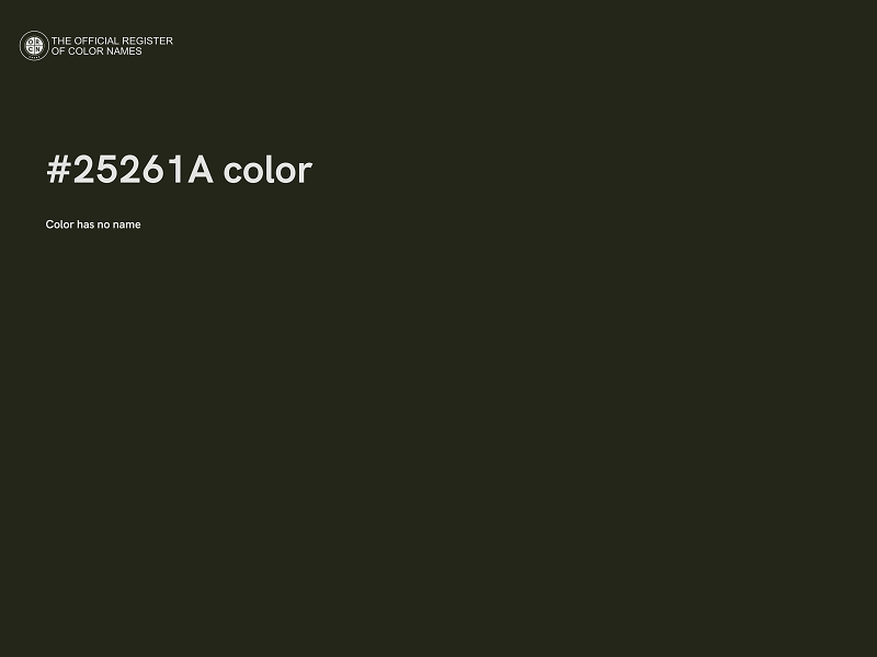 #25261A color image