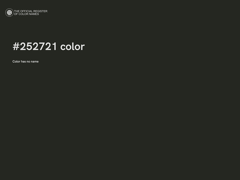 #252721 color image