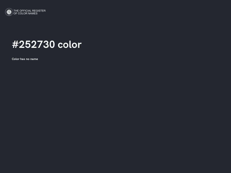 #252730 color image