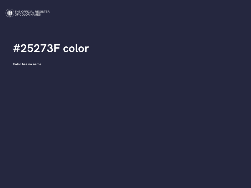 #25273F color image