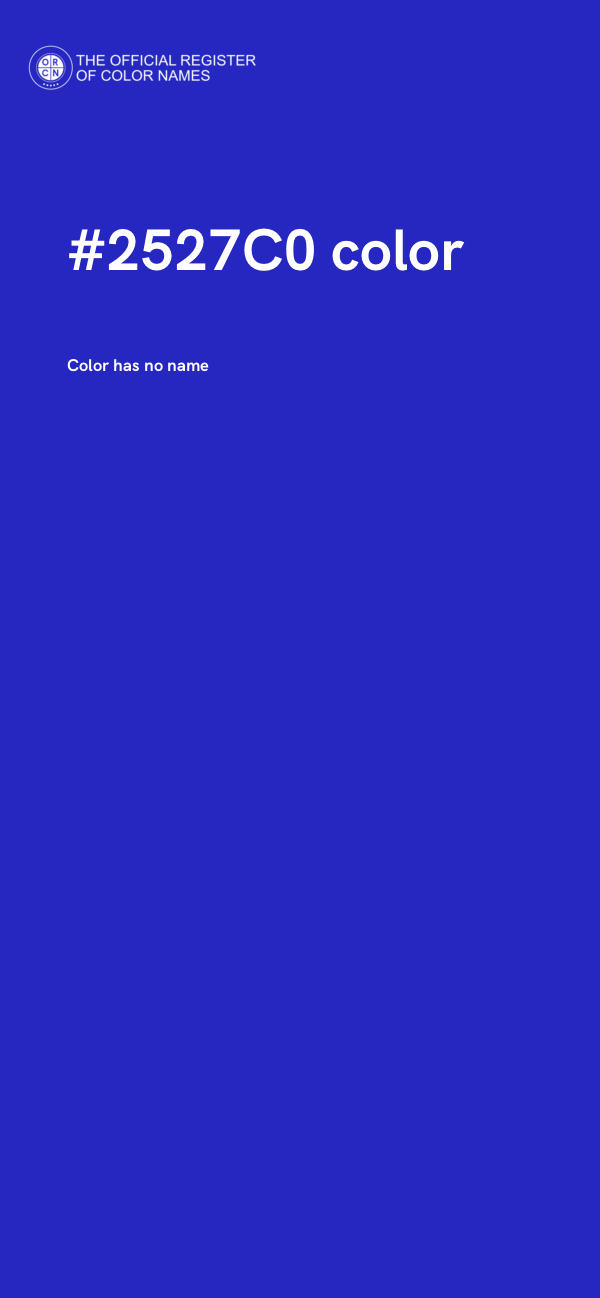 #2527C0 color image