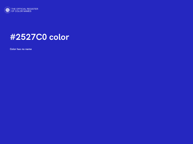 #2527C0 color image