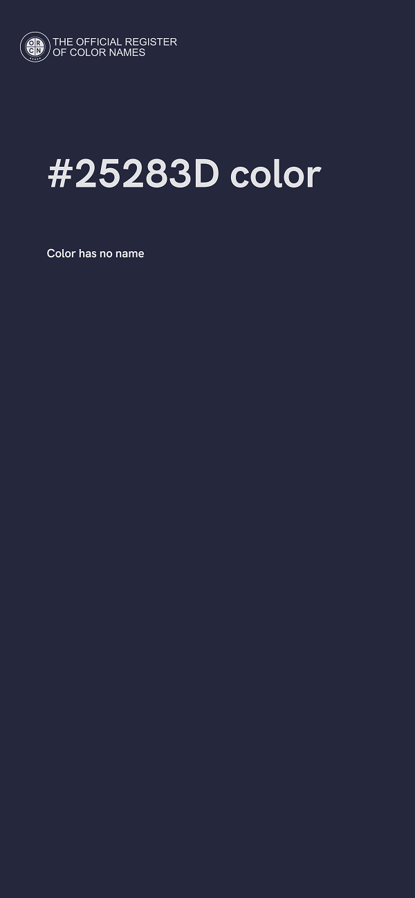 #25283D color image