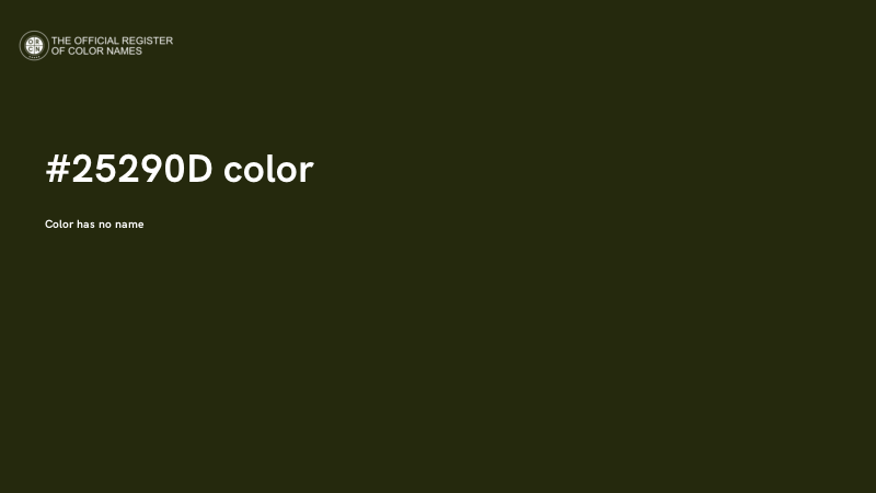 #25290D color image