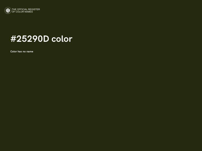 #25290D color image