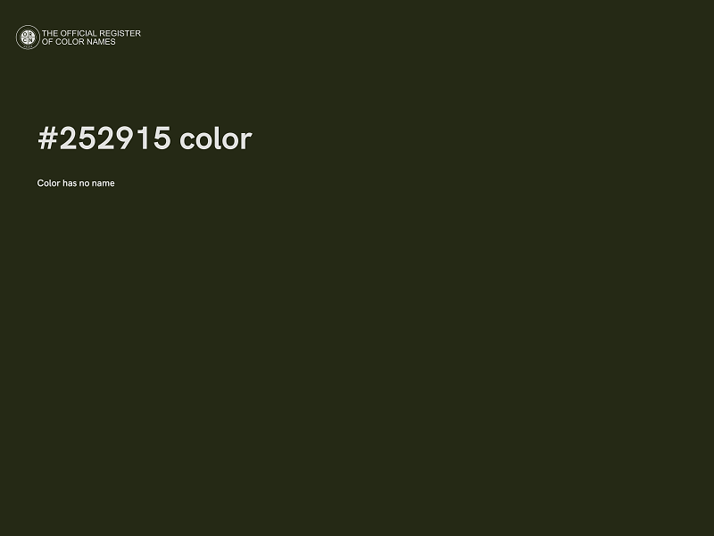 #252915 color image