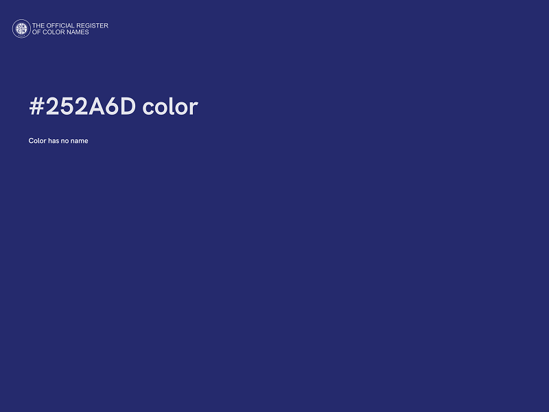 #252A6D color image