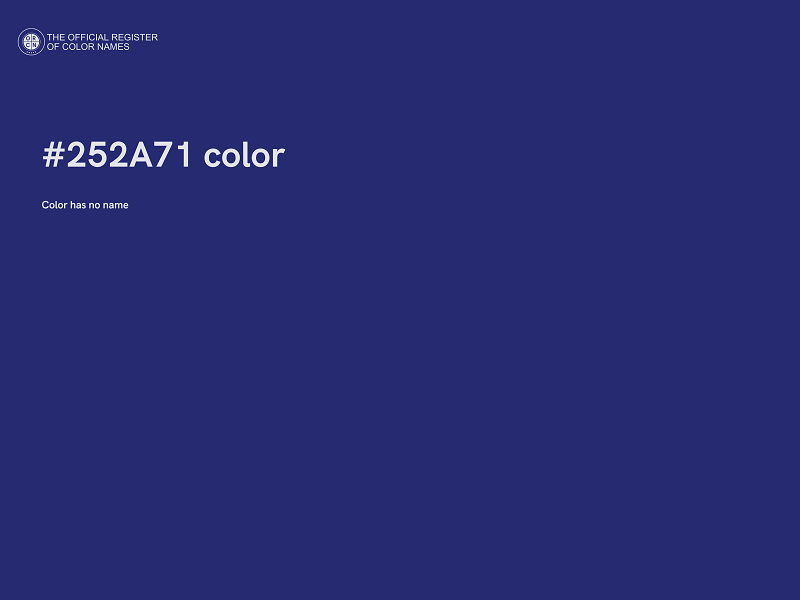 #252A71 color image