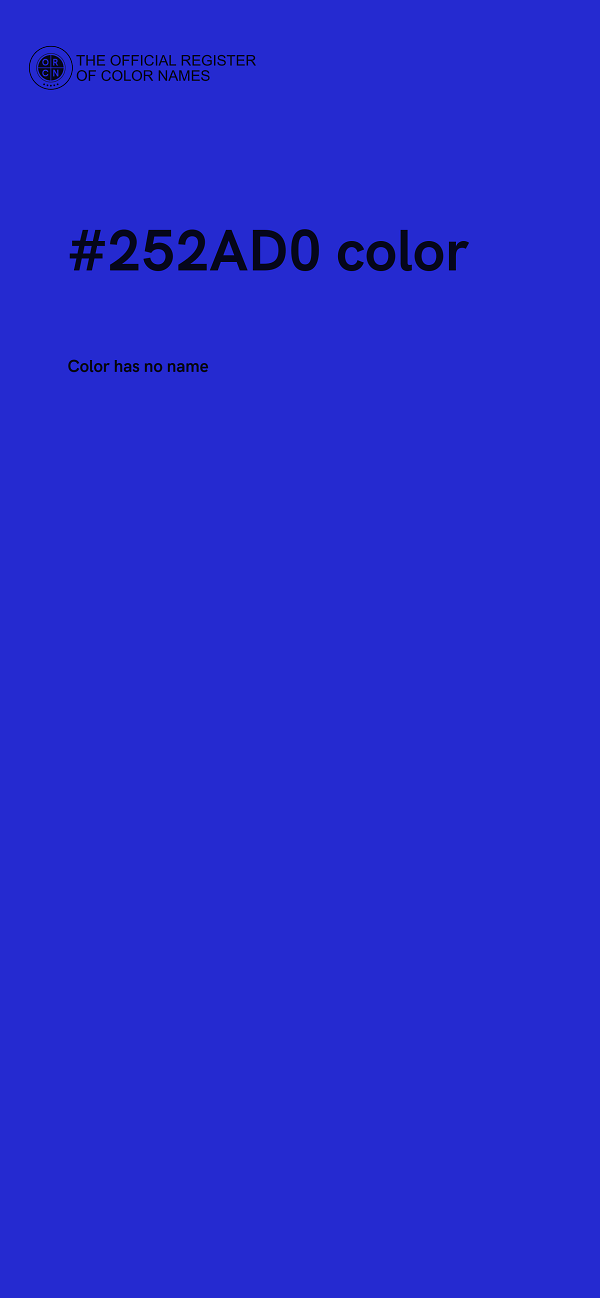 #252AD0 color image