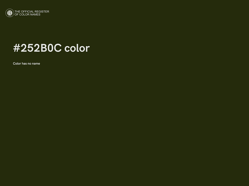 #252B0C color image
