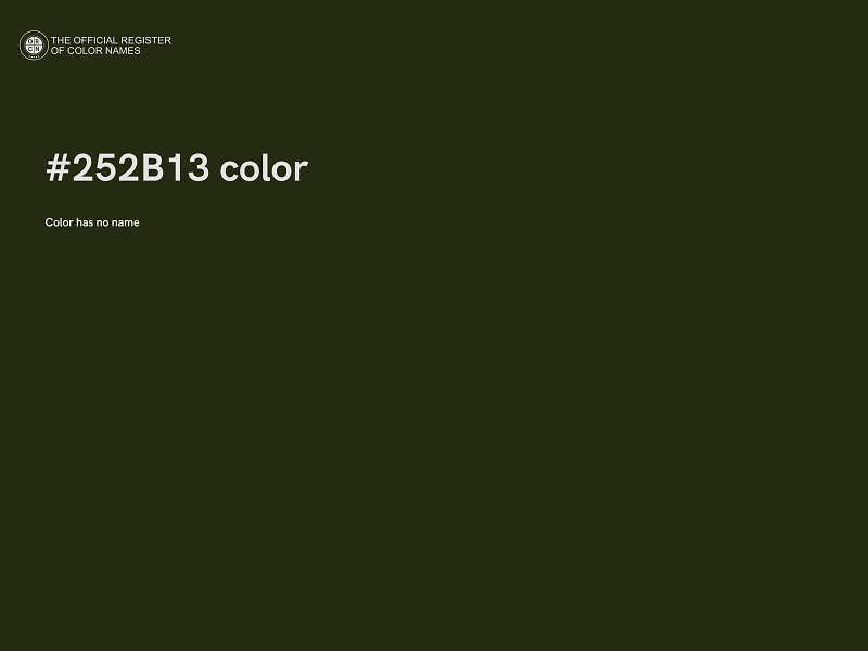 #252B13 color image