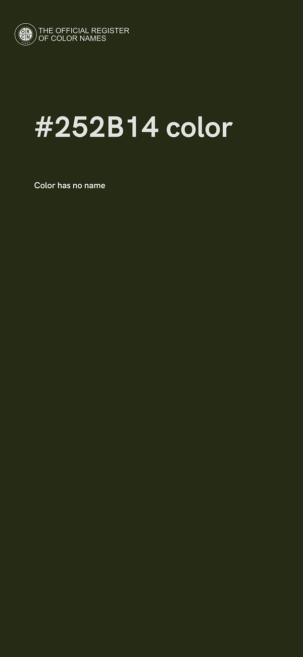 #252B14 color image