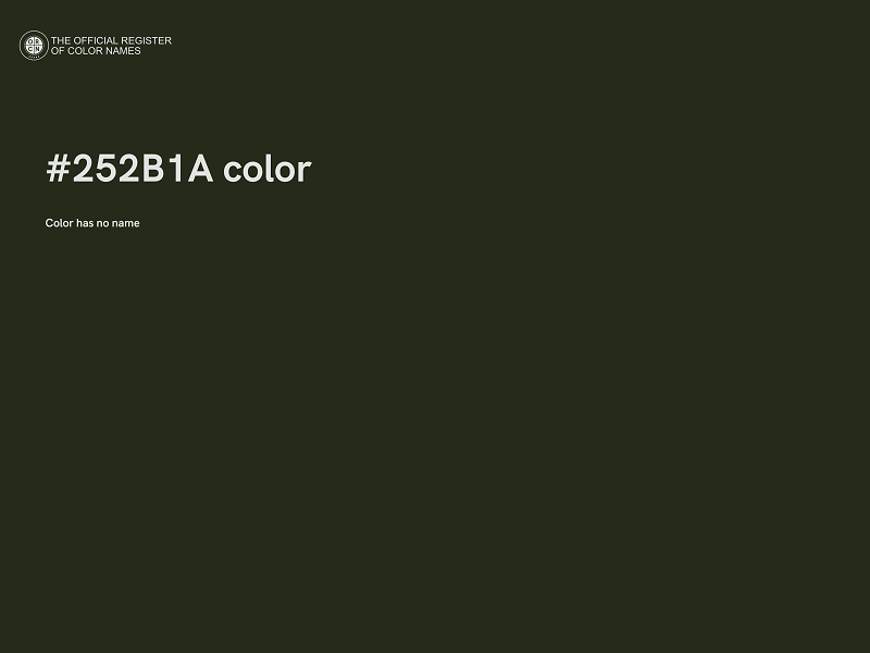 #252B1A color image