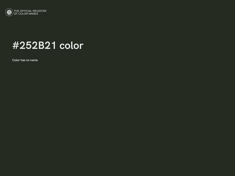 #252B21 color image