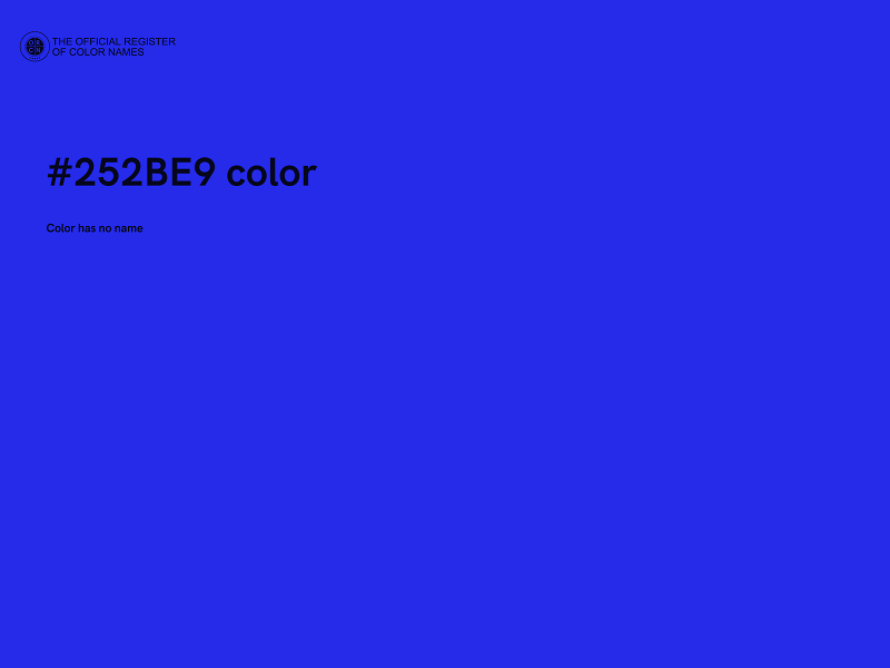 #252BE9 color image